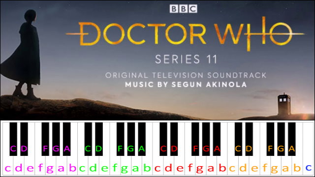 Sonic Screwdriver by Segun Akinola (Doctor Who) Piano / Keyboard Easy Letter Notes for Beginners