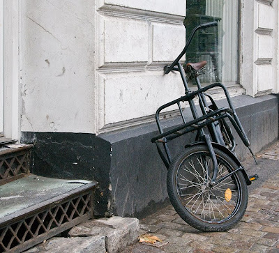  old bike a veteran from the days when there were work horses at the 