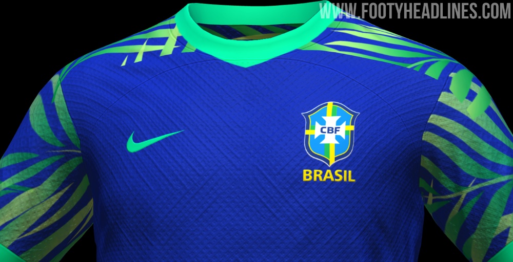 Nike Brasilien Trikot Away Frauen WM 2023 Damen Blau Grün F433 blau