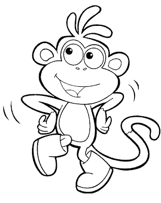 Chimpanzee Coloring Page