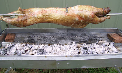 Lamb on spit