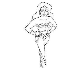 #6 Wonder Woman Coloring Page