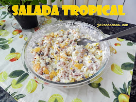 receita e ingredientes da salada tropical agridoce