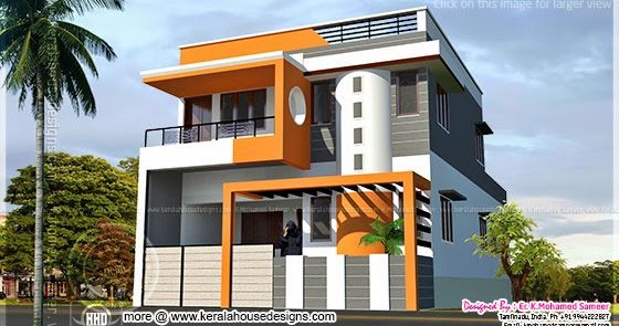 Modern house  design in Tamilnadu Style Kerala home  