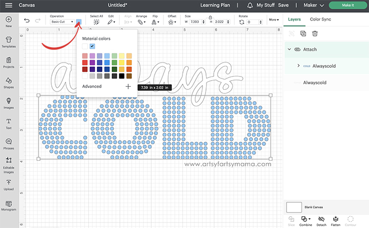 Free "Always Cold" SVG Cut File