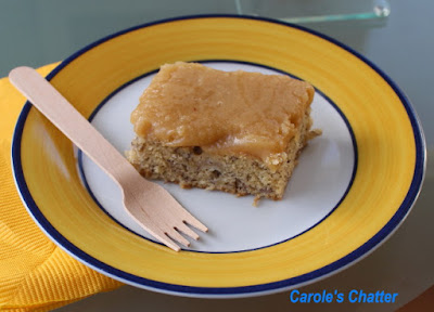 Carole's Chatter: Banana Sheet Cake with Salted Caramel Cream Cheese Frosting