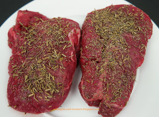 Sous vide gegartes Steak Bohnenpfanne