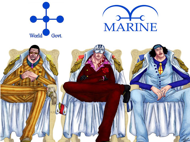 Marine Admirals - One Piece Wallpaper