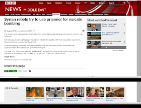 BBC: rebeldes sirios intenta utilizar preso por atentado suicida
