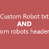 Custom Robots Header Tags Settings For Blogger