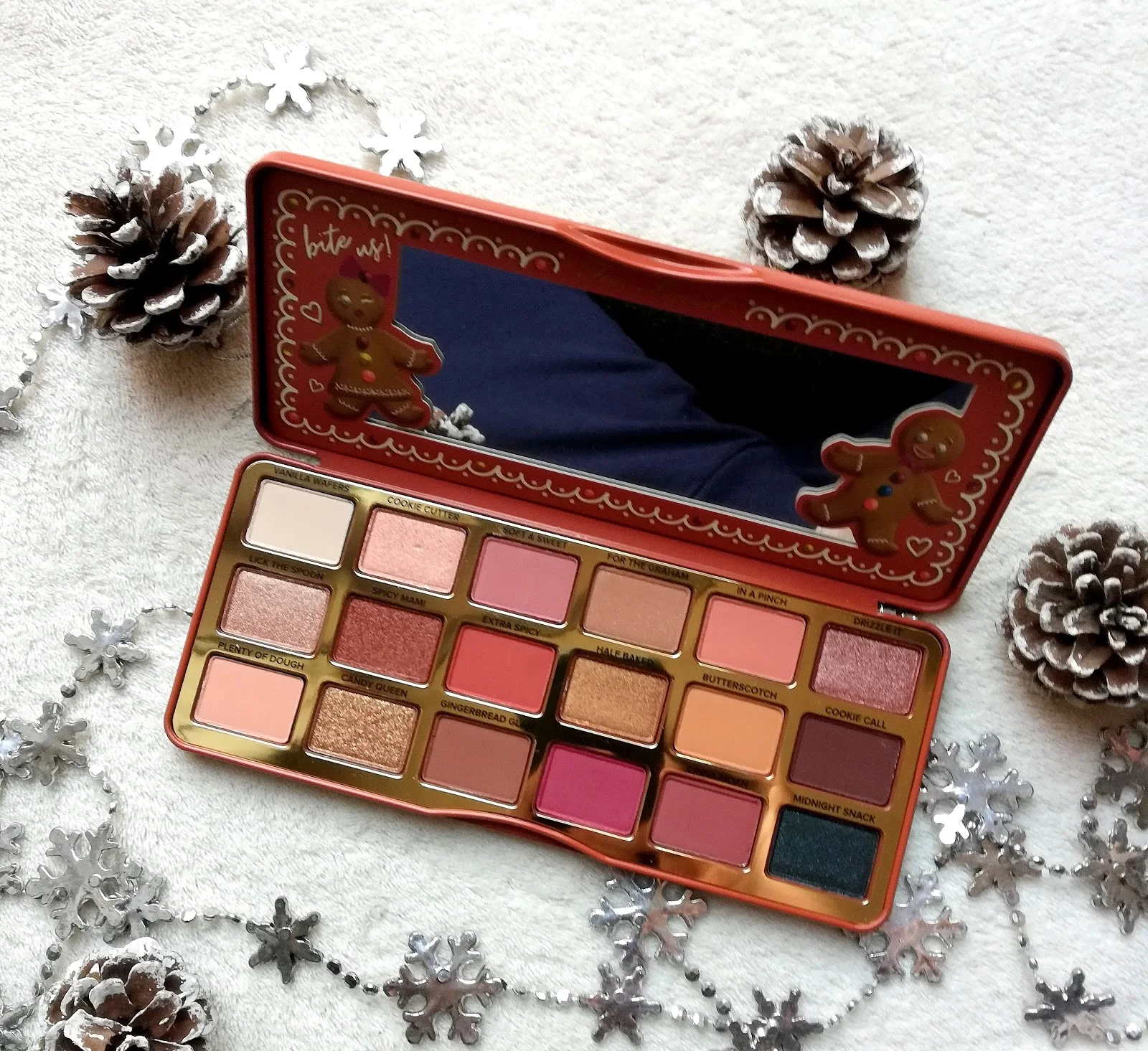 Gingerbread Extra Spicy de TOO FACED : swatch & make up (Noël 2019)