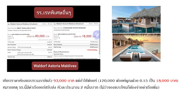 แลกคะแนน Hilton Honors ที่โรงแรมเรทเกิน 120,000 คะแนน