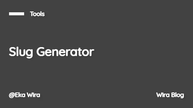 Slug Generator