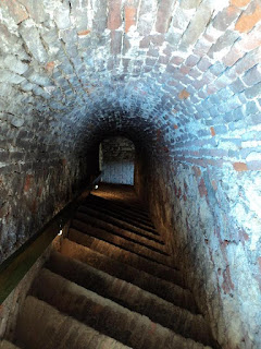 Alba Carolina Fortress Bastion St-Eugene-stone steps leading to artillery platform