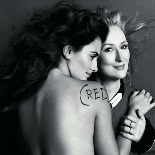 Meryl Streep with Penelope Cruz no check that a topless Penelope Cruz