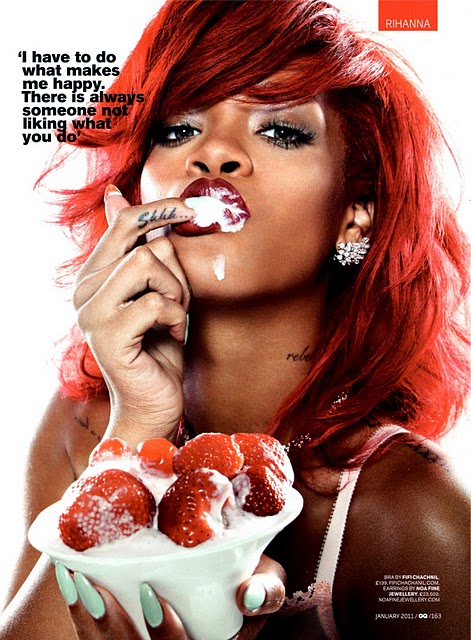 rihanna magazine gq. Rihanna in British GQ Magazine