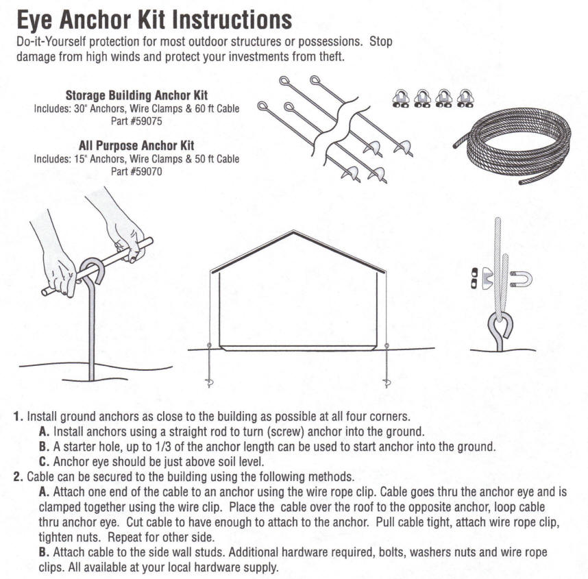 Auger Valve Image: Shed Anchor Kit