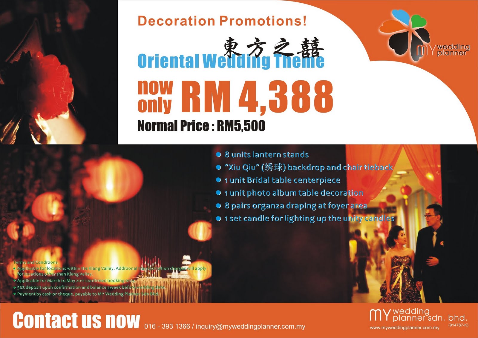 Wedding Decoration Promotion 2011 | A Wedding Planner Malaysia Blog