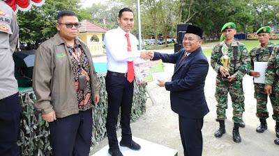 Dandim 0117/Aceh Tamiang Resmi Tutup Turnamen Badminton Antar Instansi Dalam Rangka HUT TNI Ke 78