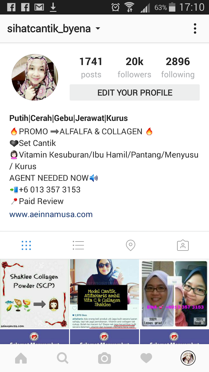 Follower Instagram Cecah 20K !