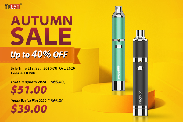 Get up to 40% OFF with this Yocan Autumn Flash Sale 2020