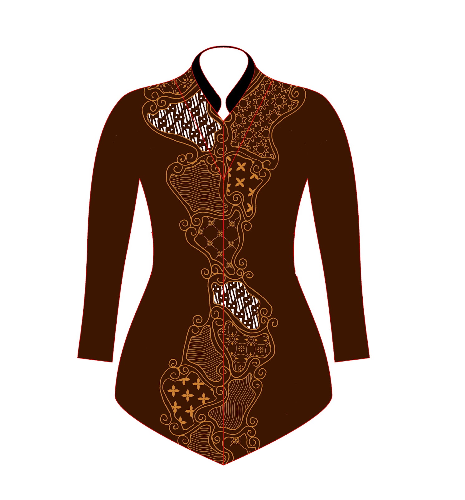 Desain baju batik