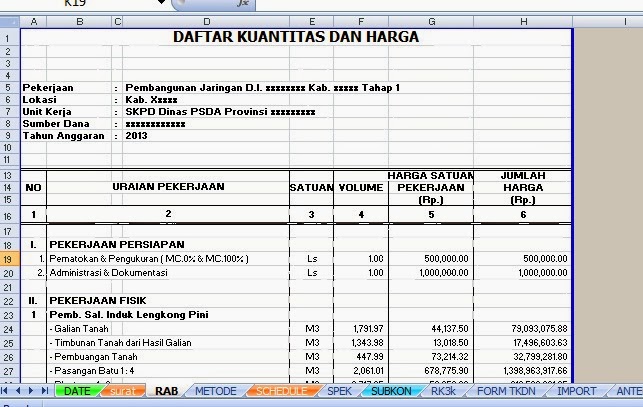 Contoh Daftar Jadwal Kerja - James Horner Unofficial