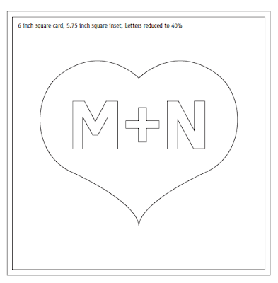 Quilling Letters M and N - Multi-Strip Scroll Tutorial and Pattern - Heart Template