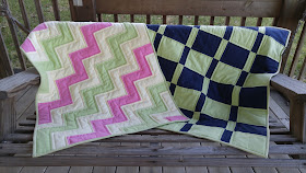 Flannel scraps baby quilt