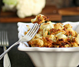 Oven Fried Crispy Cauliflower Poppers