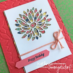 Stampin' Up! Stylish Stems Framelits Dies, Petal Burst Textured Impressions Embossing Folder created by Kathryn Mangelsdorf