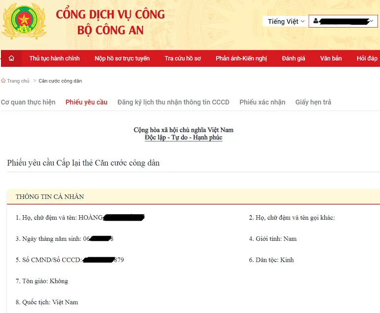 ấp lại căn cước công dân bị mất online_7