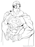 Mewarnai Gambar Superman