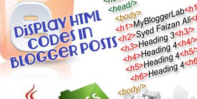 Show HTML|CSS Code as Plane Text in Blogger Post