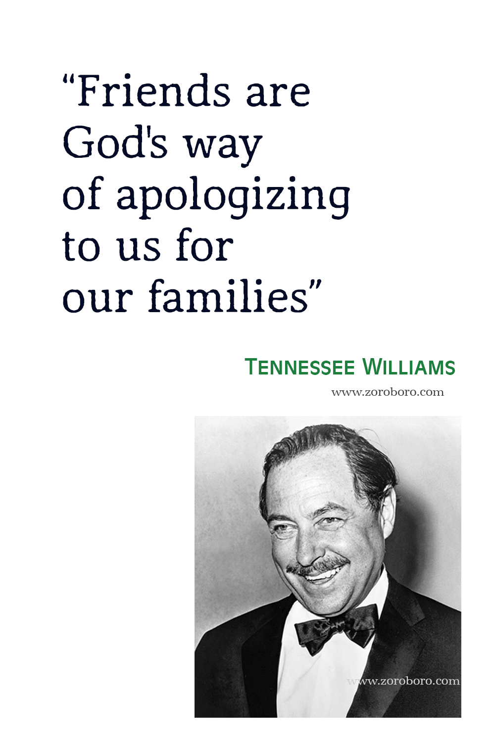 Tennessee Williams Quotes, Tennessee Williams Books Quotes, Tennessee Williams A Streetcar Named Desire, Love, Life, Happiness & Success Quotes, Tennessee Williams Poems, Poetry, Tennessee Williams The Glass Menagerie Quotes, Tennessee Williams Cat on a Hot Tin Roof Quotes.