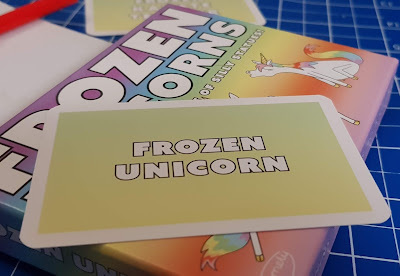 Frozen Unicorns Family Game of statues and guesswork the actual card that tells you to be a frozen unicorn