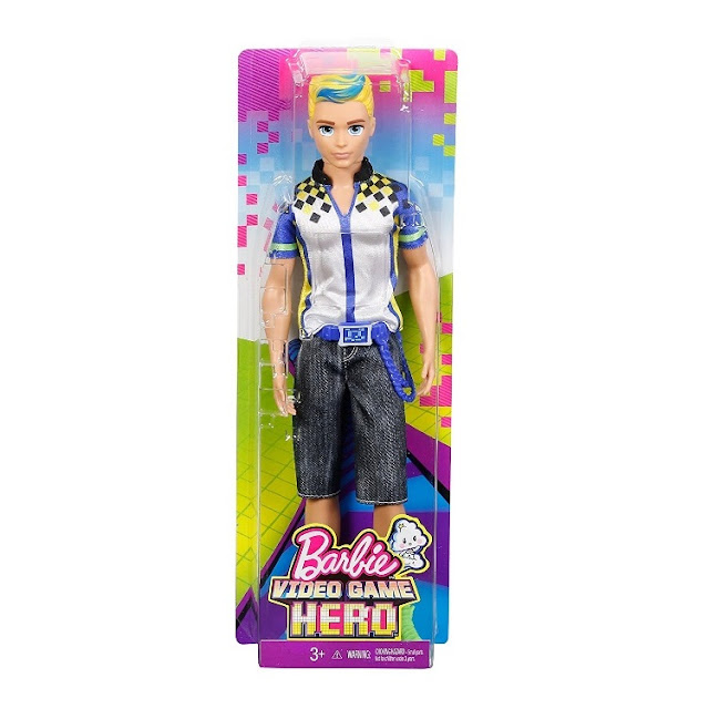 Poupée originale en boite : Ken du film Barbie héroïne de jeu vidéo.