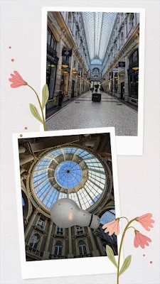 Collage of pictures of de Passage in The Hague