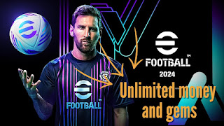  تحميل efootball 2024  مجانا مهكر أخر تحديث 