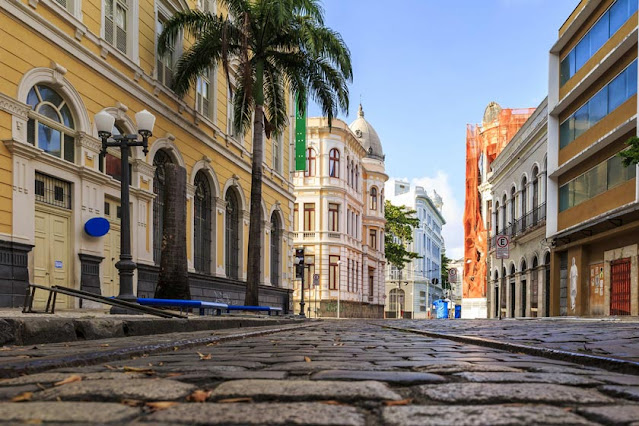 Street in Recife city, Brazil