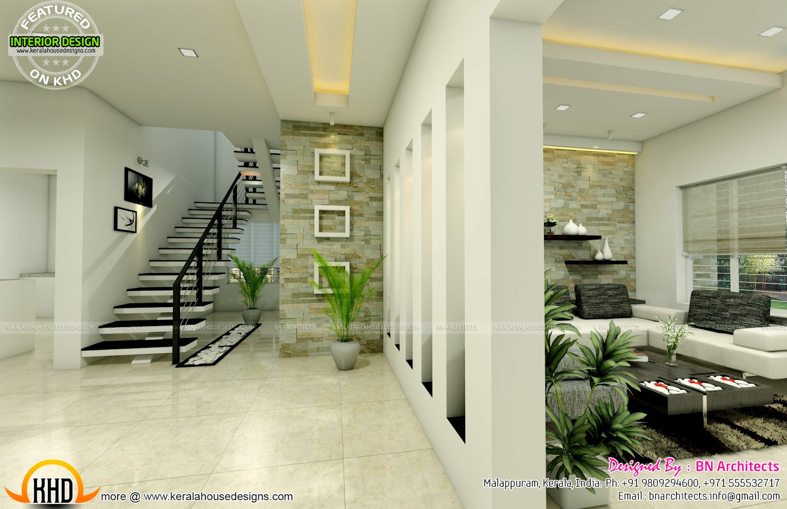 All in one  House  elevation floor  plan  and interiors 