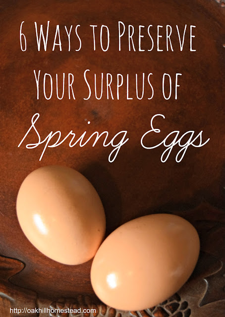 Spring often brings an overabundance of eggs on a homestead. Here are six ways to preserve eggs to use later.