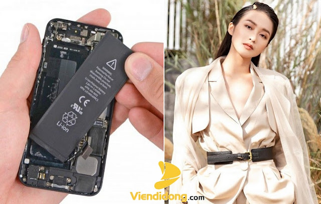 Hình chụp thay pin iPhone 6 với gái đẹp quý phái Hàn