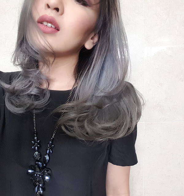  Grey  Gloss Treatment at Blobar Hair Kemang stella julian