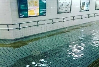 Wow, air banjir di Jepang sebening air kolam renang
