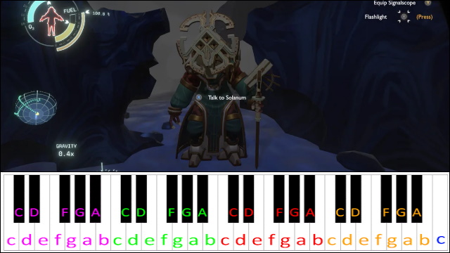 Solanum's Theme (Outer Wilds) Piano / Keyboard Easy Letter Notes for Beginners