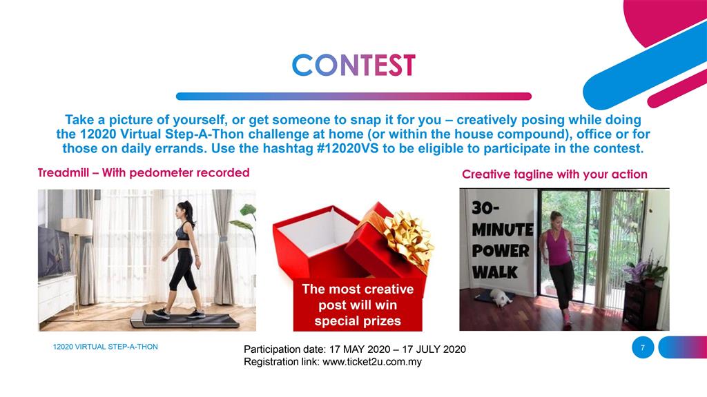 12020 Virtual Stepathon Challenge | Contest for creative post win special prizes