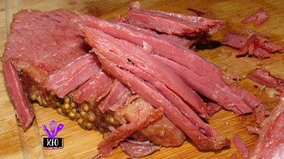 Corned Beef cooked in an Instant Pot, very moist, tender and flavorful
