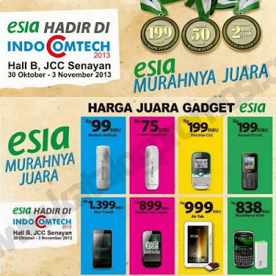 Harga Smartphone Esia di Indocomtech 2013