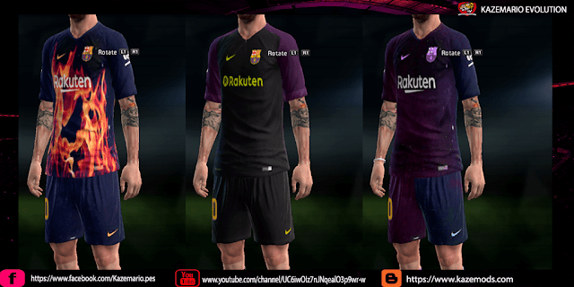  This kit can be used for Pro Evolution Soccer  PES 2013 Kits Barcelona Fantasy 2019
